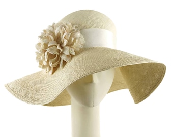 Womens Straw Hat, Wedding Hat, Sun Hat for Women, Wide Brim Hat, Womens Hat, Summer Hat, Occasion Hat, Ladies Hat, Mother of the Bride Hat