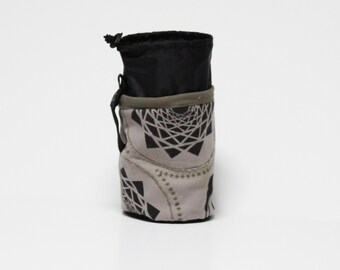 California Earthy Green Rock Climbing Chalk Bag Outside Drawstring