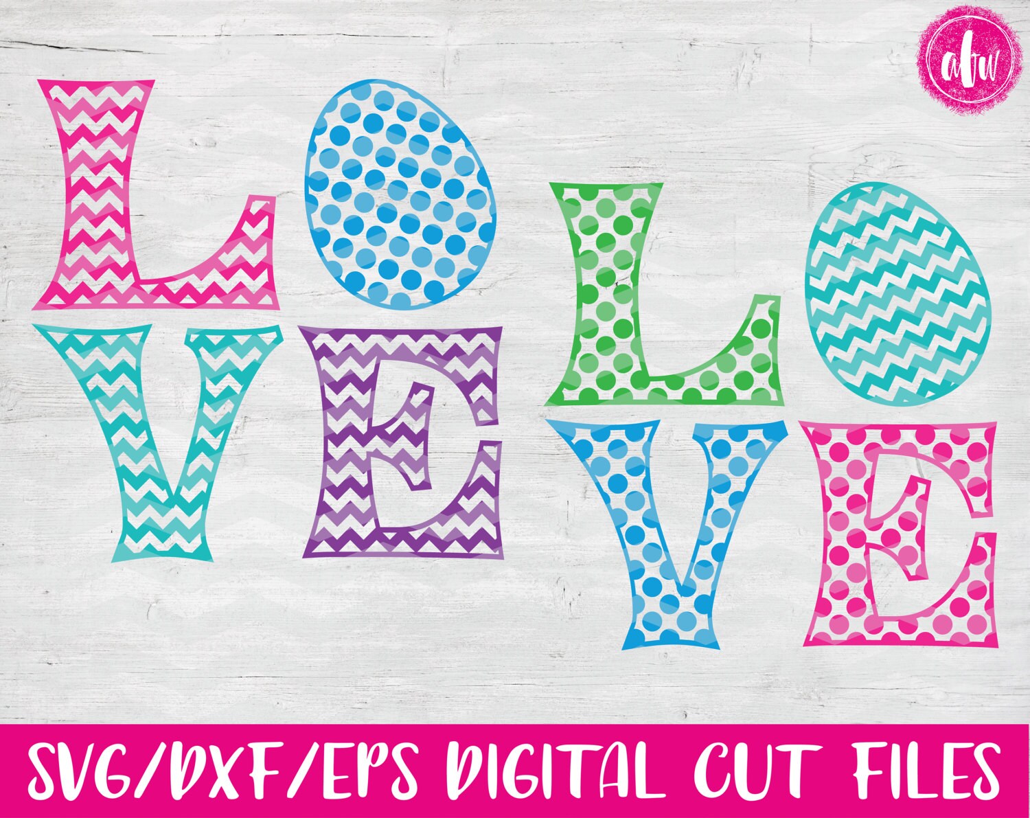 Download Love Easter Egg SVG DXF EPS Cut File Vector Silhouette