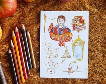 Favoris de Harry - Carte A6 - Harry Potter