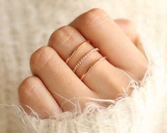 Simple Rose Gold Ring | Everyday Rose Gold Ring | Stackable Rose Gold Rings | Boho Ring | Minimalist Rose Gold Ring | Casual Ring