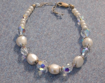 pearl and crystal bracelet