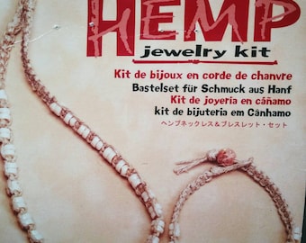 Macrame Hemp Necklace and Bracelet kit