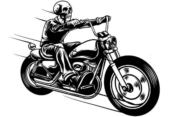 Skull Cruiser Motorcycle Sport Transportation Competition Gear