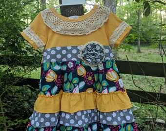 Ruffles & Floral Capri set