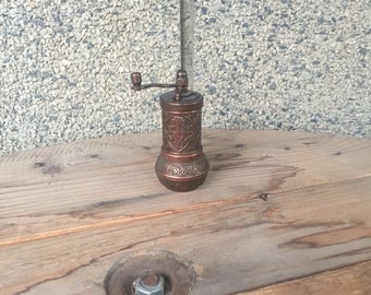 Vintage Mill Grinder, Vintage Kitchen, Vintage Grinder, Vintage Brass Grinder, Vintage Pepper Grinder, Pepper Mill
