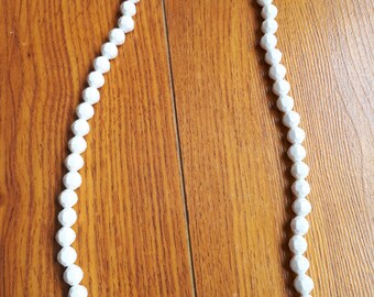 White Beaded Necklace