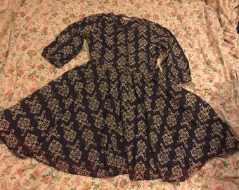 Vintage embroidered dress by Odd Molly, size 2