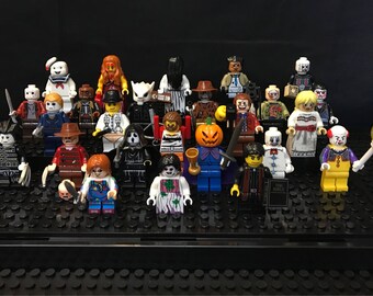 Horror Movie You Choose Minifigure Anabelle Jason Chuckie Freddy Myers Leatherface Jigsaw Pinhead Scream Carrie Ring Hannibal Candy Exorcist