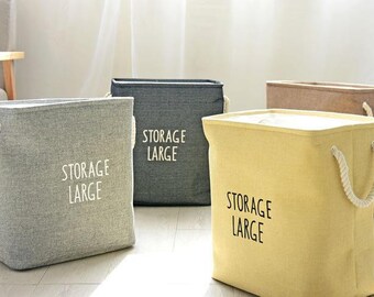 Laundry Hamper, Laundry Basket, Toy Storage, Nursery Fabric Basket, Storage Bin, Toy Basket, Nursery Storage