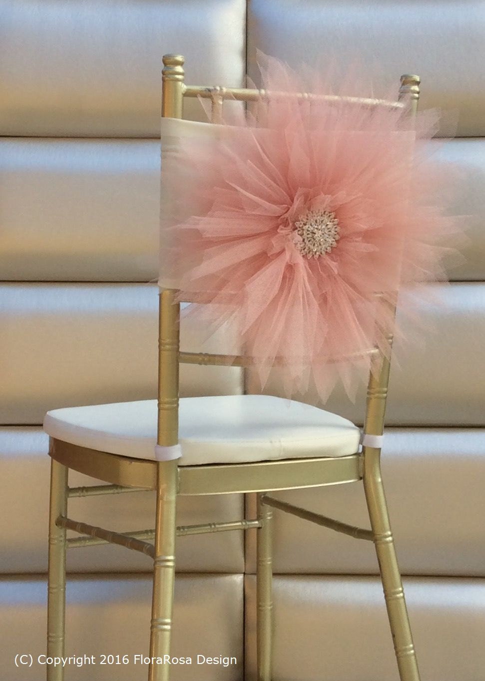 Tulle Daisy Chair Sash