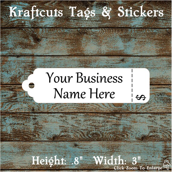 Price Tags - Hang Tags Perforated Custom #626 - Quantity: 30 Tags