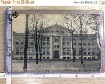 10%OFF3DAYSALE Vintage Post Card Girard Pa High School Post Marked 1915 Used