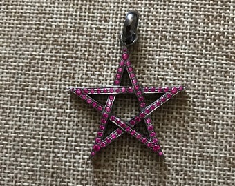 Ruby Star Pendant