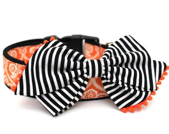 Dog Collar Bow Add-On Bow For Dog Collar Halloween Dog Bow Accessory