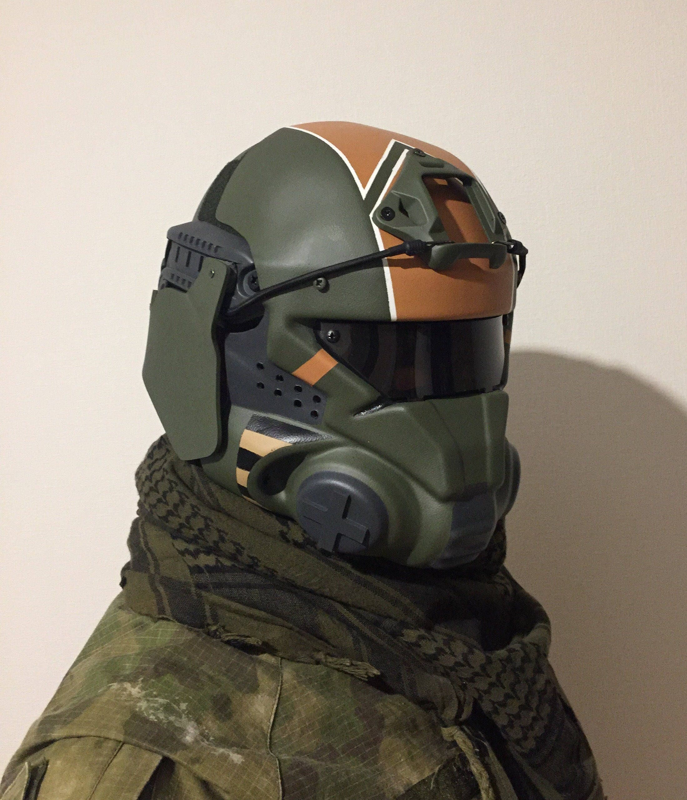 titanfall militia pilot helmet mask airsoft paintball