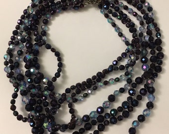 Vintage french beaded necklace