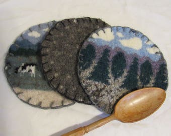 Recycled Sweater Potholders