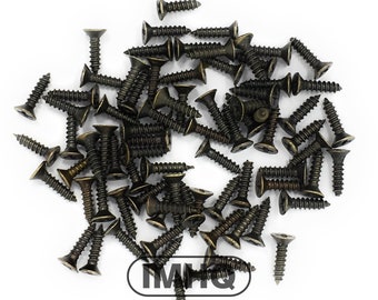 8mm Small self tapping phillips cross head metal screws, bronze finish