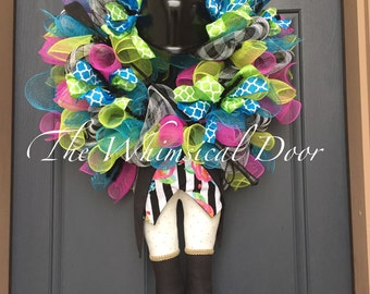 Kentucky Derby Wreath Jockey Wreath Derby Decorations Run For The Roses