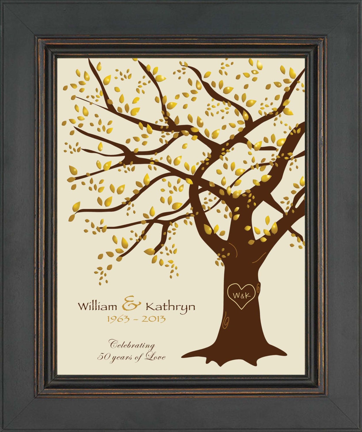 50th Wedding Anniversary Gift Print Pas Zoom