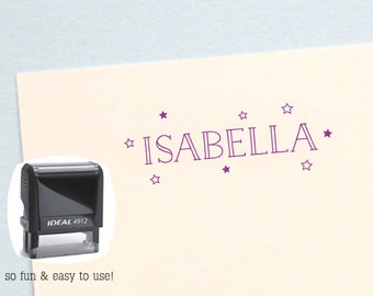 Christmas Gift for Kids, Personalized Kids, Stars Personalized Birthday Gift, Kids Name Stamp, Custom Name Stamp, AK117