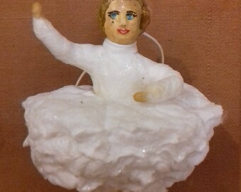 Christmas Spun cotton ornament "Ballerina-2"