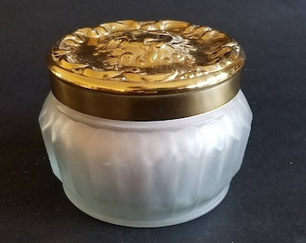 Vintage NOS 1970 Estee Lauder Re-Nutriv Sheer Bisque Face Powder In Collectible Frosted Jar / Unused / No Box / Gift for Her