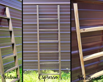 6 Ft. Tall Wooden Ladder, Blanket Hanger, Great For Decorating