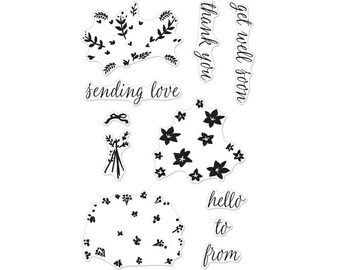 Hero Arts Color Layering Bouquet Stamp Set