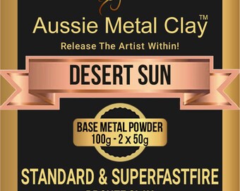 Aussie Metal Clay SuperFlex Desert Sun Bronze 100 gram pack / Flexible Metal Bronze Clay