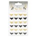 Glitter Photo Corners - Gold and Sparkley Black - Dovecraft Time To Sparkle Christmas - 24 Self-Adhesive - Journals Scrapbook
