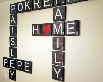 Scrabble Tiles for Wall Art Decorations