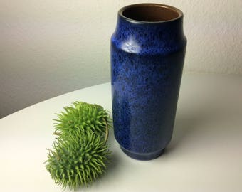 Marzi Remy 1049 20 vase blue back speckled german pottery 70s