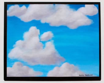 Partly Cloudy Skyscape Print