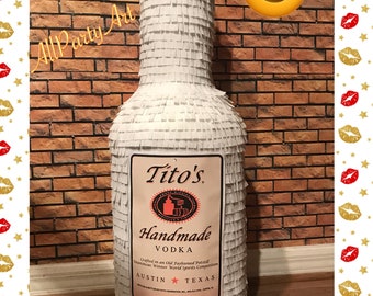 Bottle Vodka Pinata (choose your favorite). Party decorations.