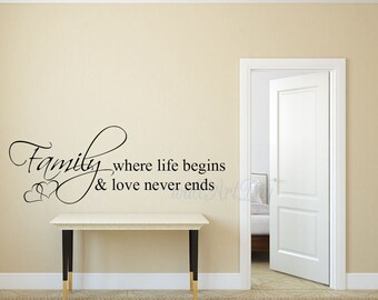 Family wall decal | Etsy