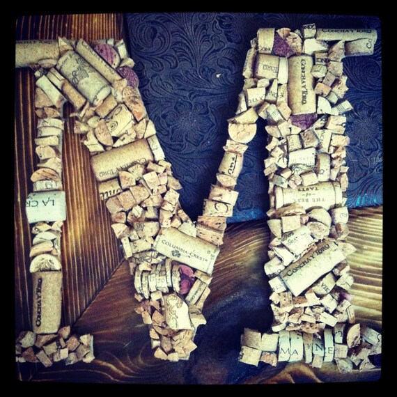 Items Similar To Custom Wine Cork Letter Made To Order On Etsy