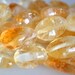 18x12mm to 22x14mm Approx. Oval/Nugget Shape Nutural Yellow Color Citrine Gemstone Beads #2102