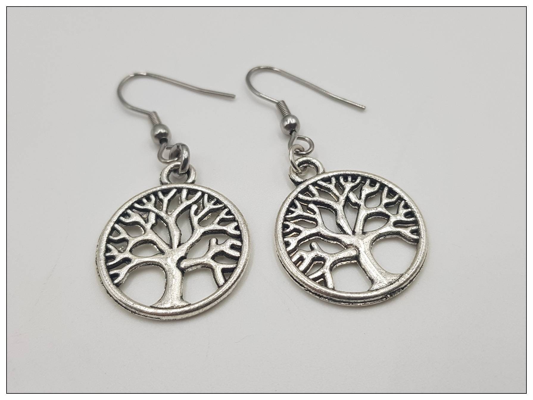 Tree of Life Earring Tree of Life Earrings Silver Tree