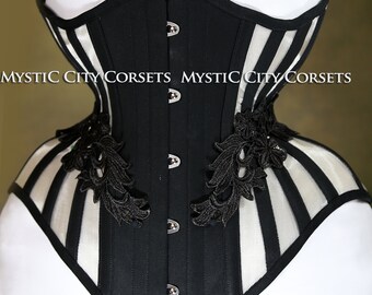 New MCC-60 cotton/mesh Underbust tightlacing waist training corset MystiC City Corsets