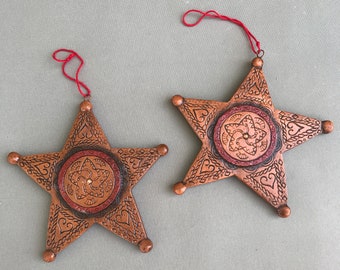 Vintage ornaments set of 2