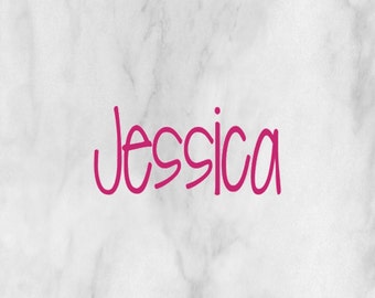 Custom Name Decal Choose Font