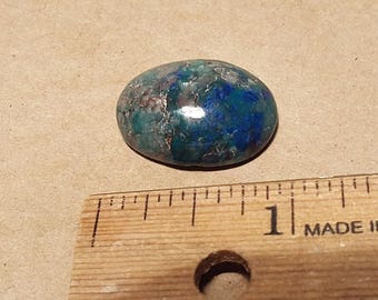 Beautiful Polished Ajoite Shattuckite Cabochon