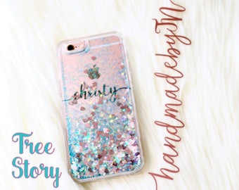Personalized Liquid Glitter Phone case google pixel 2 XL iPhone case X/5S/SE/6s/6/7/8 plus Samsung galaxy note 8/s7 edge/s8/S9+