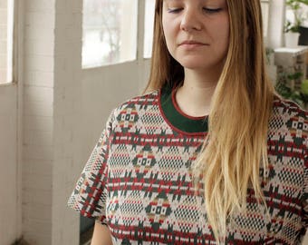 Vintage 60s/70s Patterned Tent dress, M/L