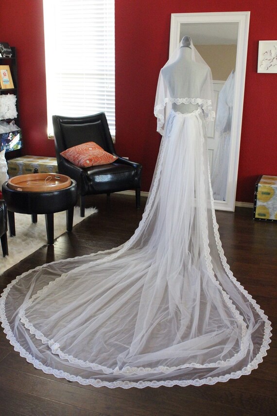 detachable tulle train