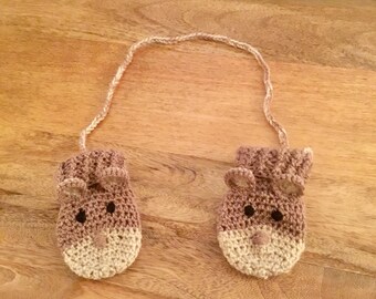 Teddy bear mittens.