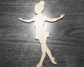Ballerina wood Silhouette