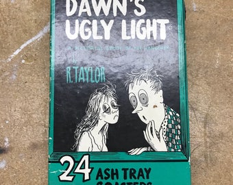 Vintage By The Dawn's Ugly Light Ashtray set Gag Gift
